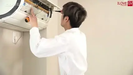 Handsome Repairman Fucked by Client