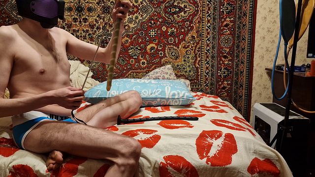 Sasha Takes Deep Anal with Long Dildo at Home