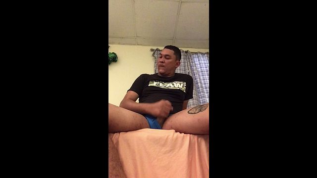 Guy Masturbates Slowly to Explosive Finish