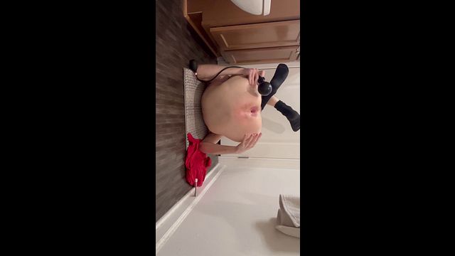 Close Up Gay Anal Gaping Action