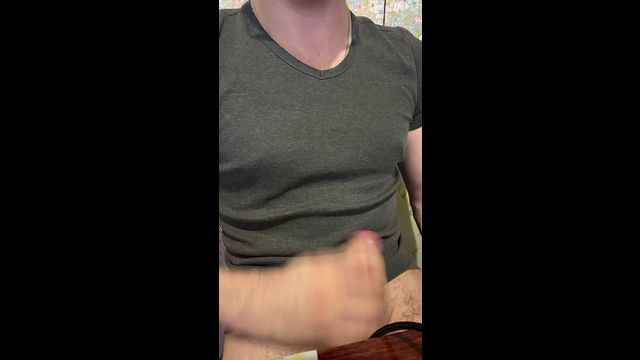 Guy Masturbates with Hand