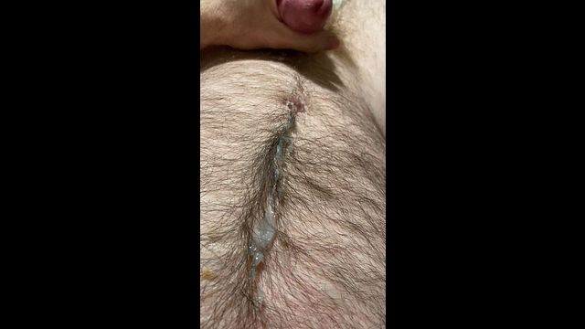 Guy Masturbates with Coconut Oil Until Ejaculation