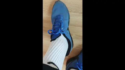 Twink Breaks in New Sneakers with Foot Worship