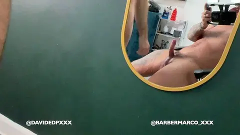 Barber Gives Bareback Ass to Mouth
