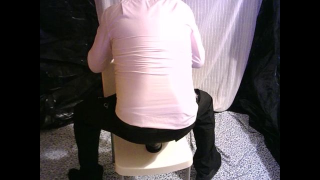Suit-clad Guy Uses Dildo and Dilator for Anal Play