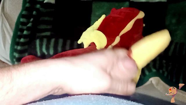 Dragon Costume Play with Plush Toys