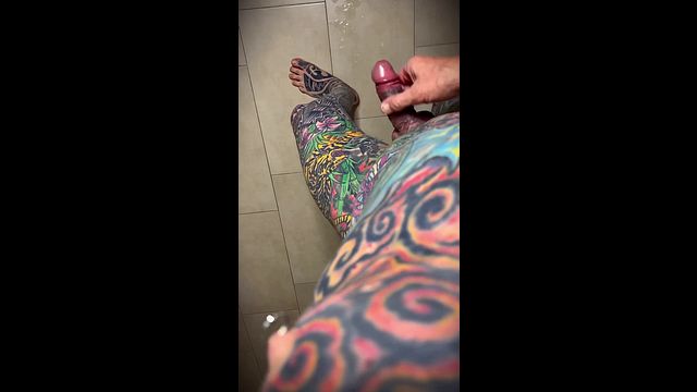Guy Cums on Floor After Hardcore Sex