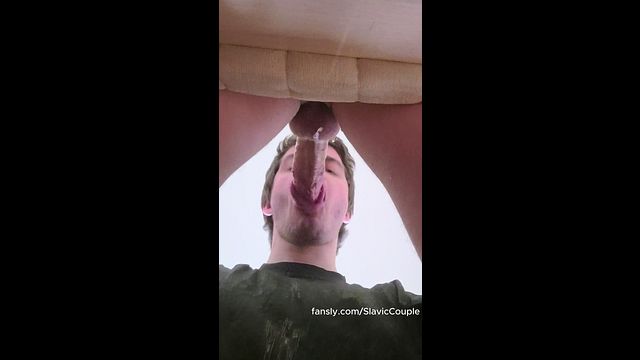Hung Guy Gets Sloppy Deepthroat Blowjob