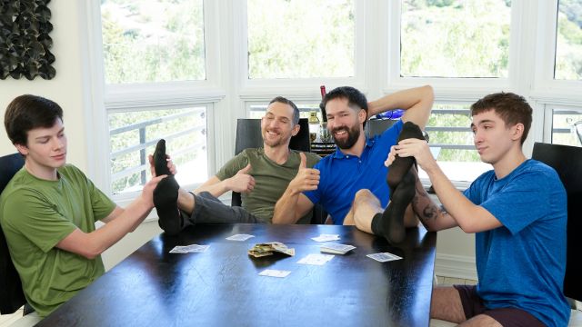 Twinks Lose Poker Game to Stepdads, Get Fucked