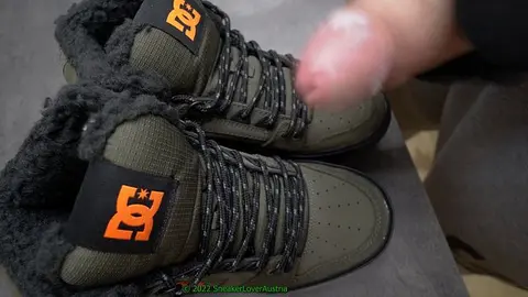 BF's New Shoes Covered in Cumshot