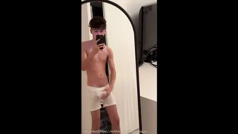 Twink Shows Off New Underwear Tease