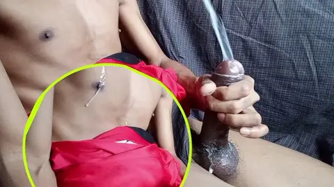 Gay Guy Gets Facial Cumshot on Face and Tits