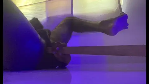 Gay dude gets anal fucked with wooden branch