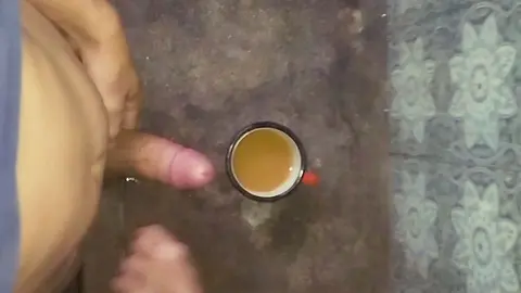 Twink Femboy Cumming Over Breakfast Coffee CEI