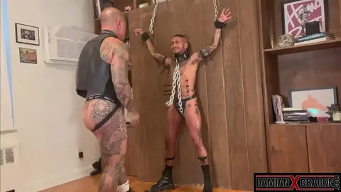 FTM Sub Gets Flogged by Dom Damian Dragon