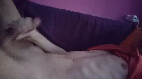 Blindfolded Guy Cums in Dark with Anonymous Partner