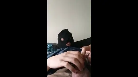 Gay Guy Cums with Condom On