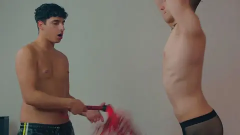 Twink Submits to BDSM Piss Play in Public by Slovak Top