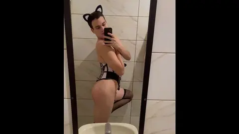 Femboy Kitty Sucks and Gets Fucked