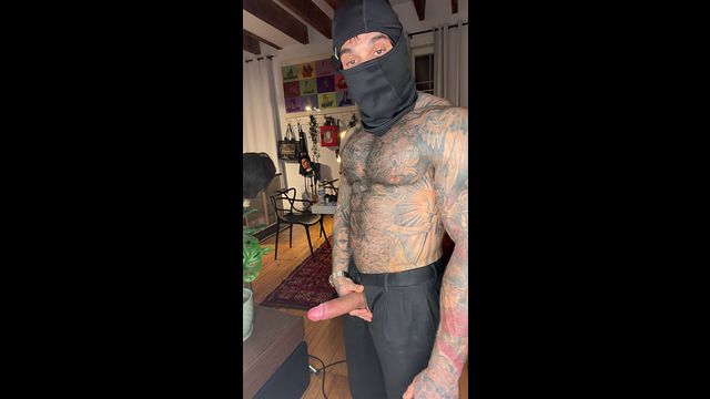 Masked Robber with Big Cock Gets Off
