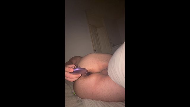 Guy Plays with Hair Brush in Solo Scene