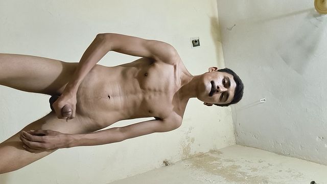 Teen Boy Masturbates Alone in Bedroom