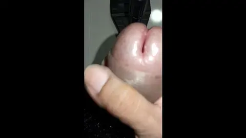 Guy Gives Blowjob Tease with Big Cock