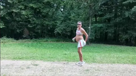 Men Get Naked Outdoors for Public Exposure