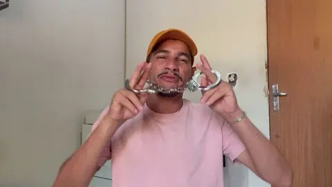 Handcuffed Guy Gets Fucked in Sex Shop