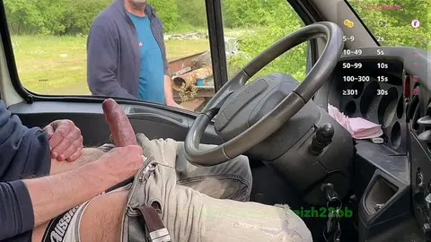 Gay Truckers Have Outdoor Sex Encounter
