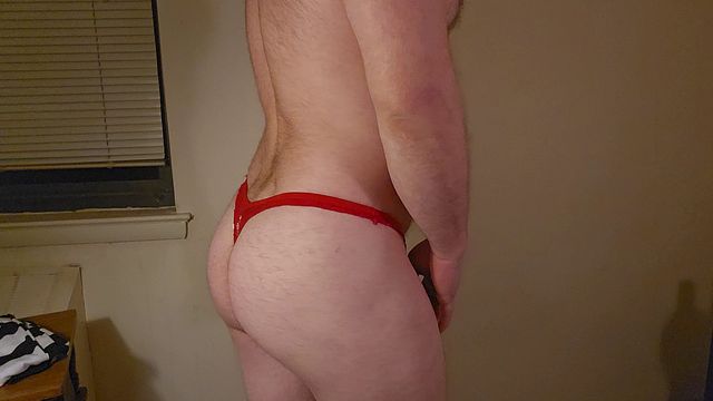 Sissy Boy Cumming in New Outfit and Eating Own Cum