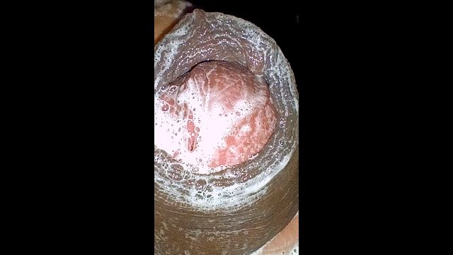 Hairy Daddy Shows Off Hard Cock in Shower