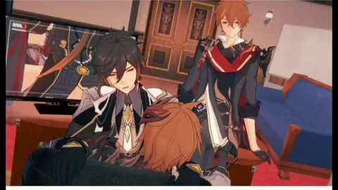 Genshin Impact Characters in Anime Threesome