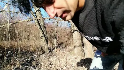 Gay Guy Squeezes Balls, Slaps Cock, Twitches