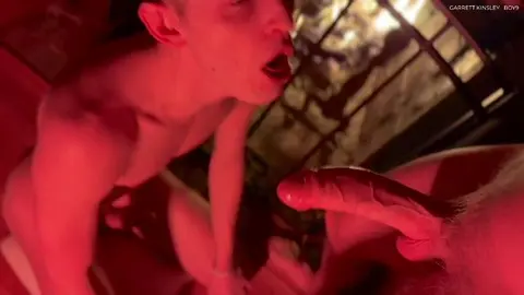 Uncut Cock Fucks Blond Twink's Throat and Ass