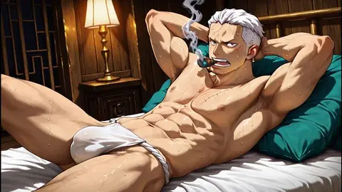 Smoker Gets Fucked in Anime Yaoi Scene