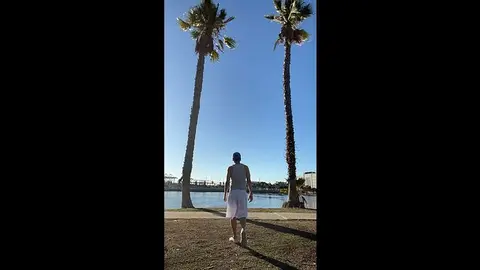 Twink Tease in White Shorts