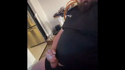 Guy Strokes Off After Work