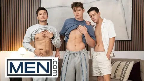 Gay Men Engage in Passionate Oral Sex