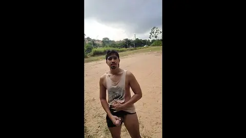 Public Masturbation with Raw Exposure