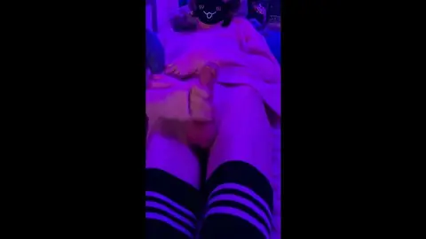 Femboy Masturbates to Orgasm in Bed