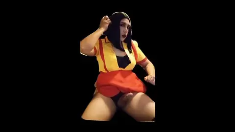 Cosplay Guy Masturbates in Isolated Space
