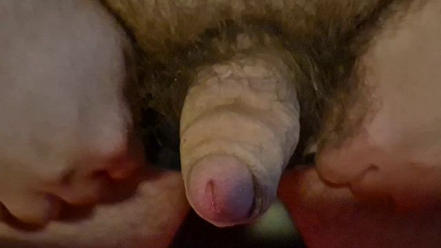 Hairy Chubby Man Masturbates to Porn