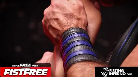 Hairy Daddy Fists Inexperienced Bottom in Sex Club