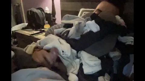 Guy Jerks Off in Socks Fetish Scene