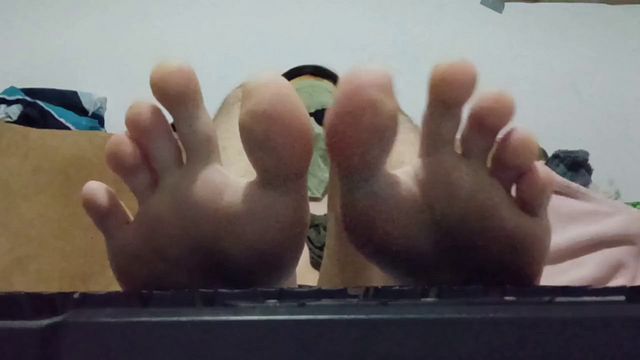 Masked Twink Typing with Feet: Unexpected Fetish