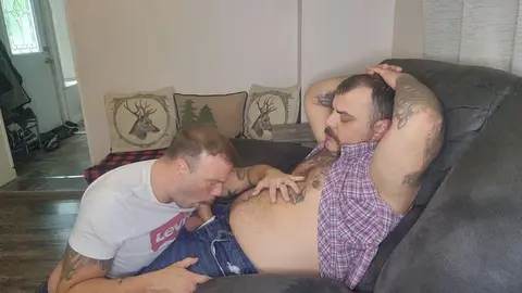 Daddy Gets Oral from Eager Younger Guy