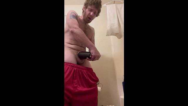 Guy Masturbates with Pocket Pussy
