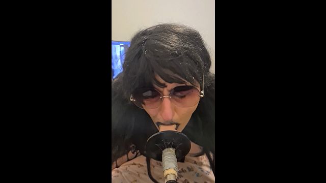 Sissy Deepthroats and Gets Spit Roasted in Lingerie
