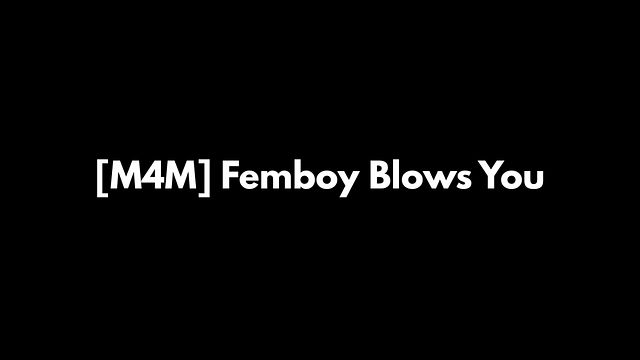 Femboy Gives Blowjob to Lucky Guy